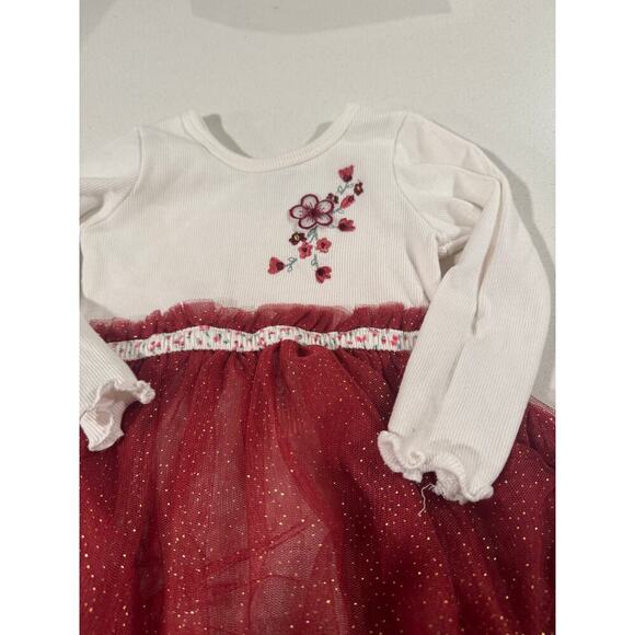 Charlotte & Star Baby Girl 18M Holiday Bodysuit Dress - Picture 2 of 6